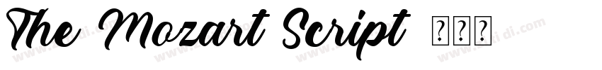 The Mozart Script字体转换
